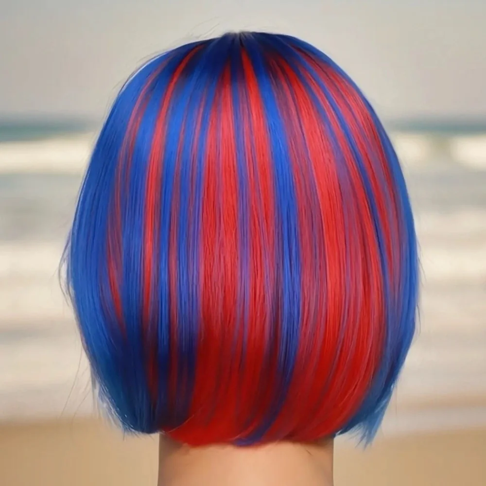 Wig, Red, Blue, Yellow & More Colors, Make a Bold New Look, NEW